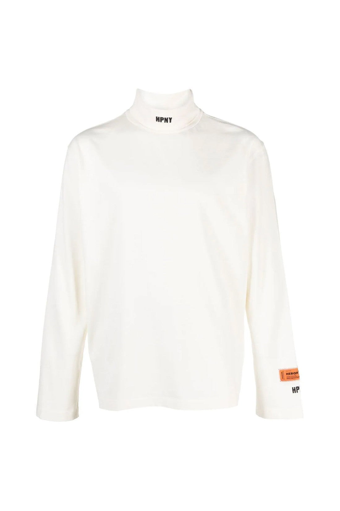 Heron Preston-OUTLET-SALE-HPNY Logo Rollneck T-Shirt-ARCHIVIST