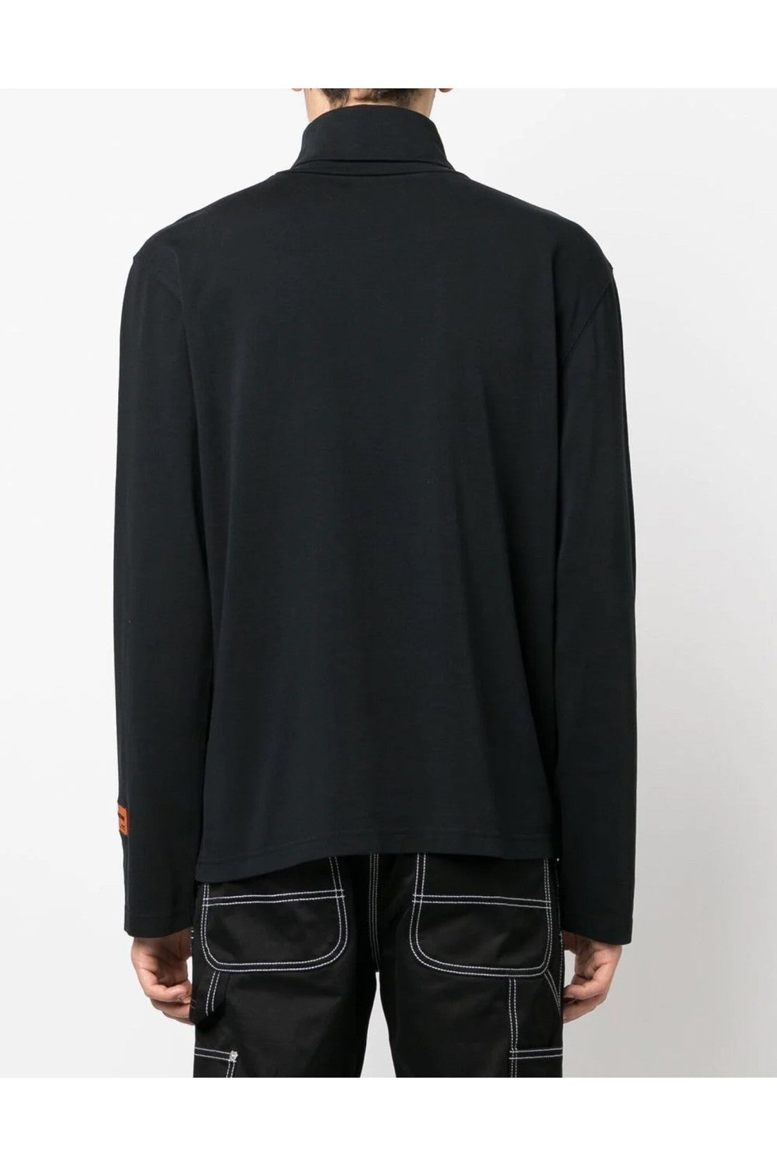 Heron Preston-OUTLET-SALE-HPNY Logo Turtleneck T-Shirt-ARCHIVIST