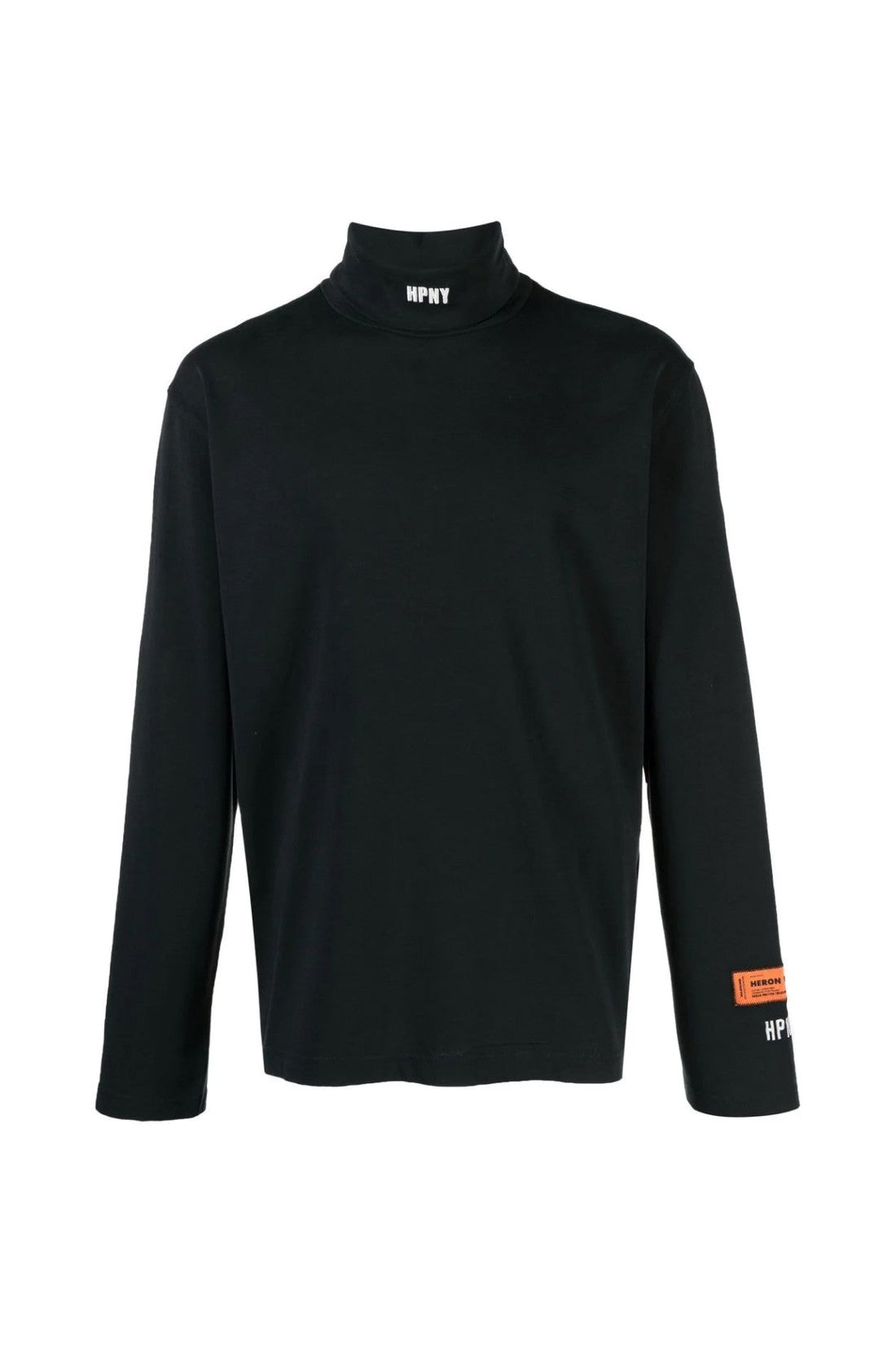 Heron Preston-OUTLET-SALE-HPNY Logo Turtleneck T-Shirt-ARCHIVIST