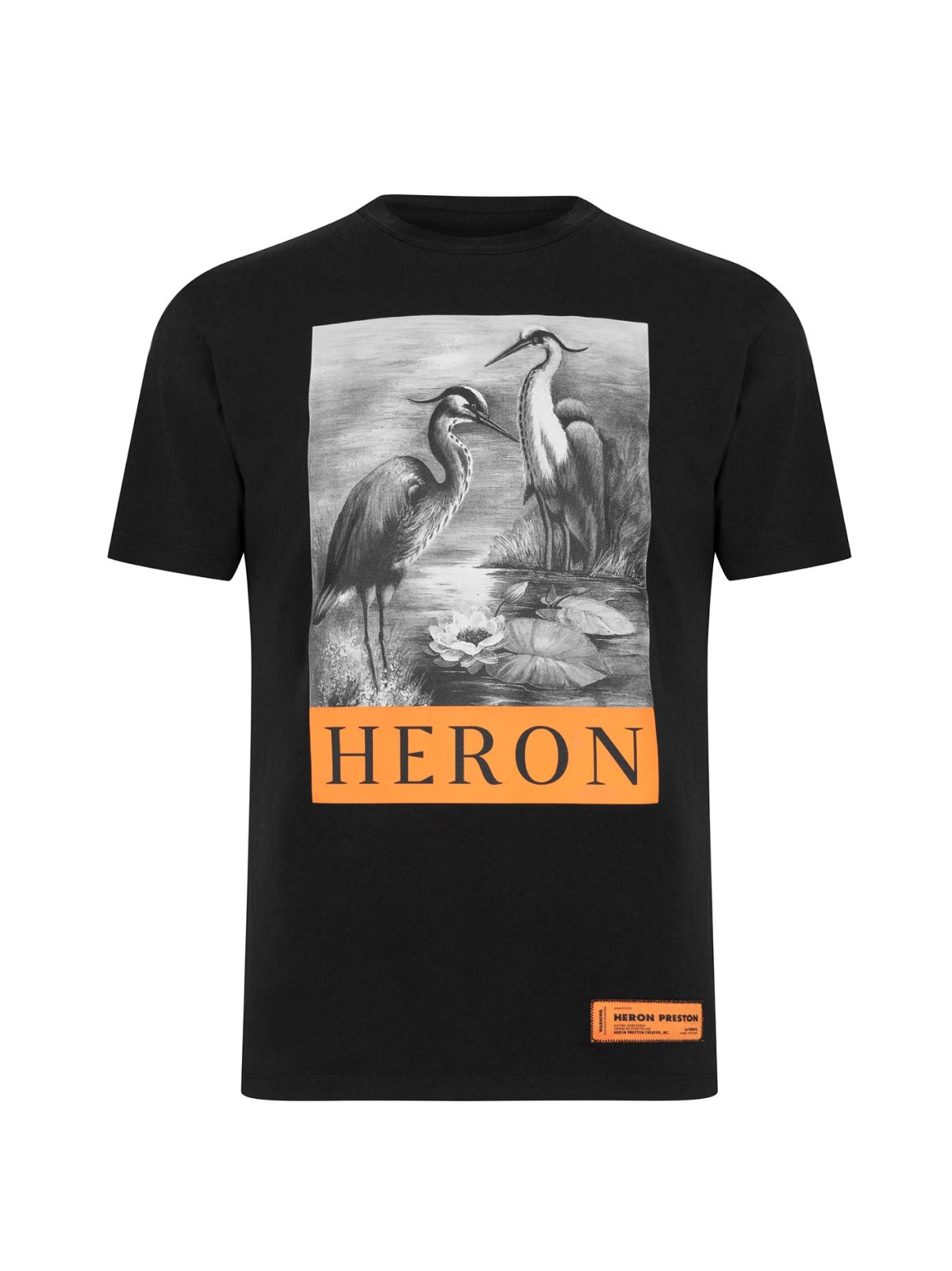 Heron Preston-OUTLET-SALE-Heron Oversize Logo T-Shirt-ARCHIVIST