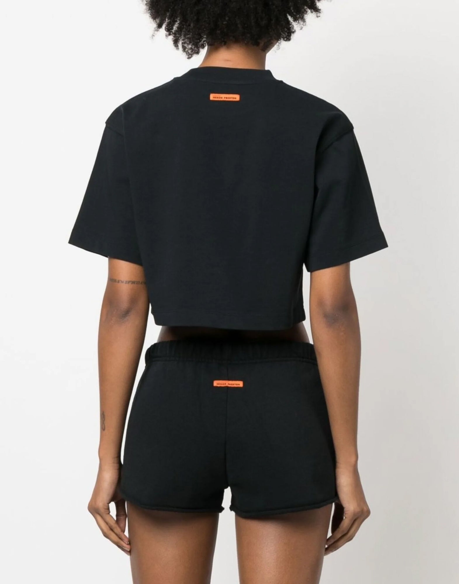 Heron Preston-OUTLET-SALE-HPNY Logo Cropped T-Shirt-ARCHIVIST