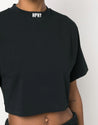 Heron Preston-OUTLET-SALE-HPNY Logo Cropped T-Shirt-ARCHIVIST