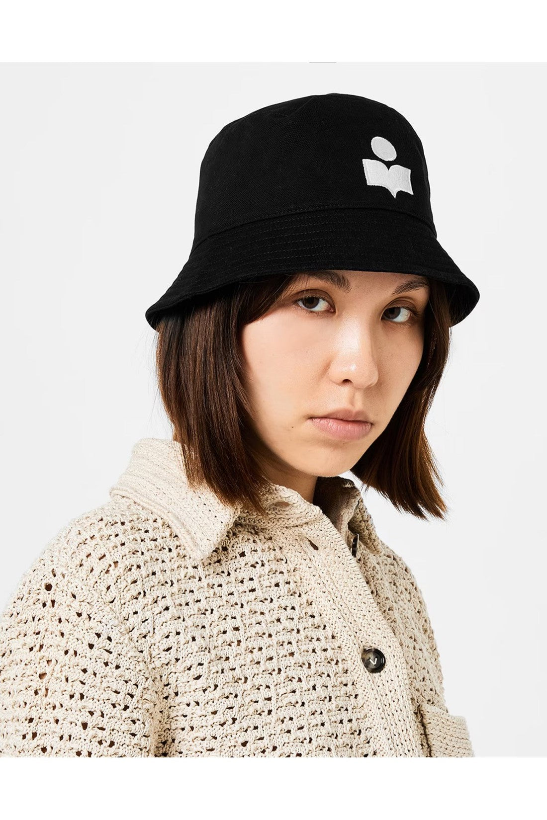 Isabel Marant-OUTLET-SALE-Haley Embroidered Logo Bucket Hat-ARCHIVIST