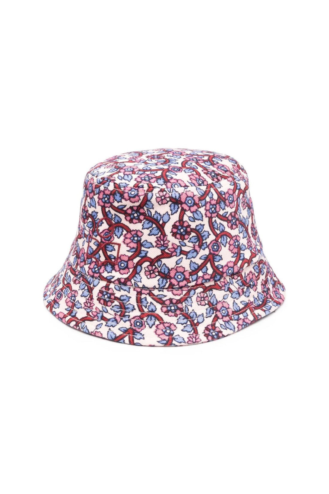 Isabel Marant-OUTLET-SALE-Haley Floral Print Logo Bucket Hat-ARCHIVIST