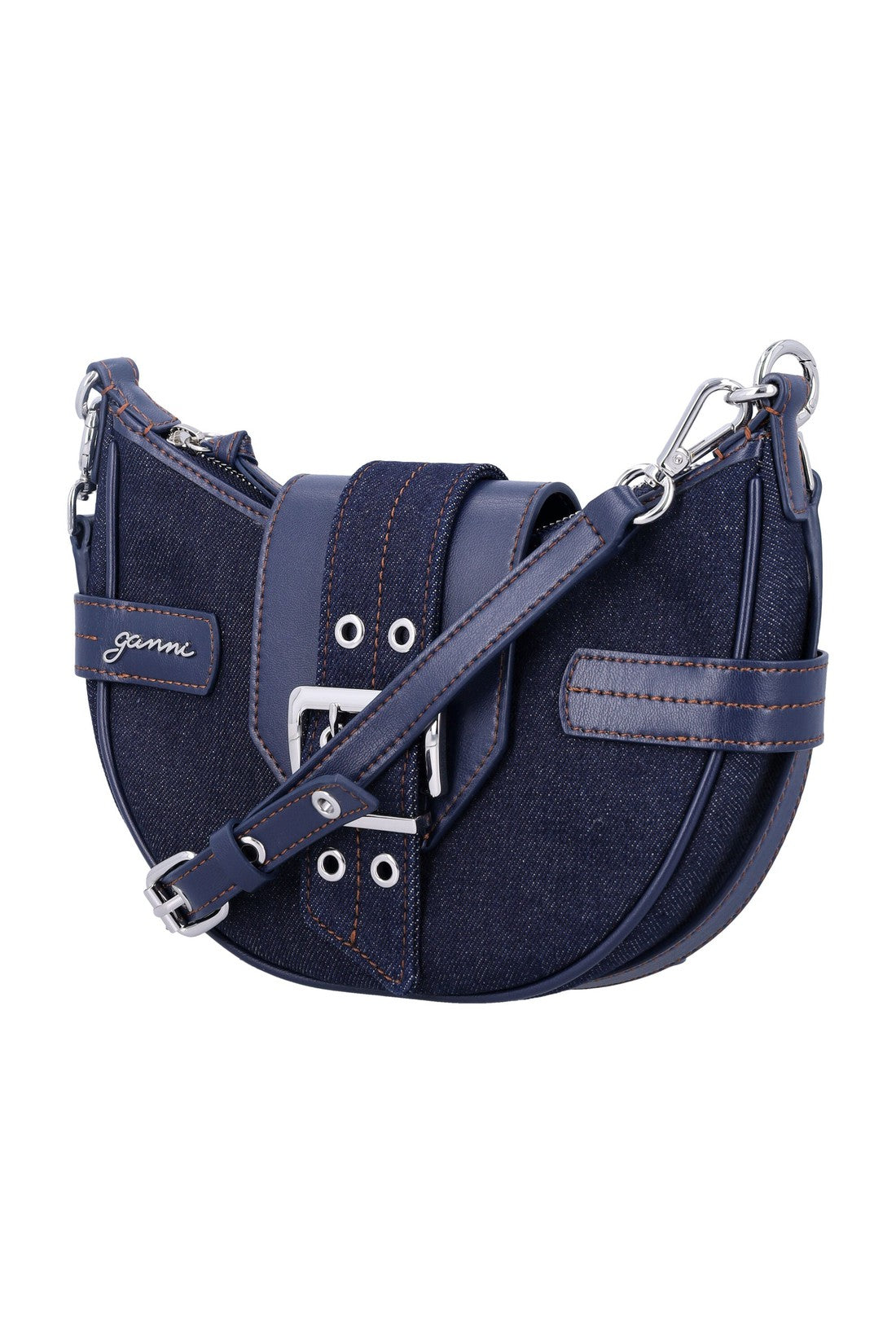 GANNI-OUTLET-SALE-Handbag BLAU-ARCHIVIST