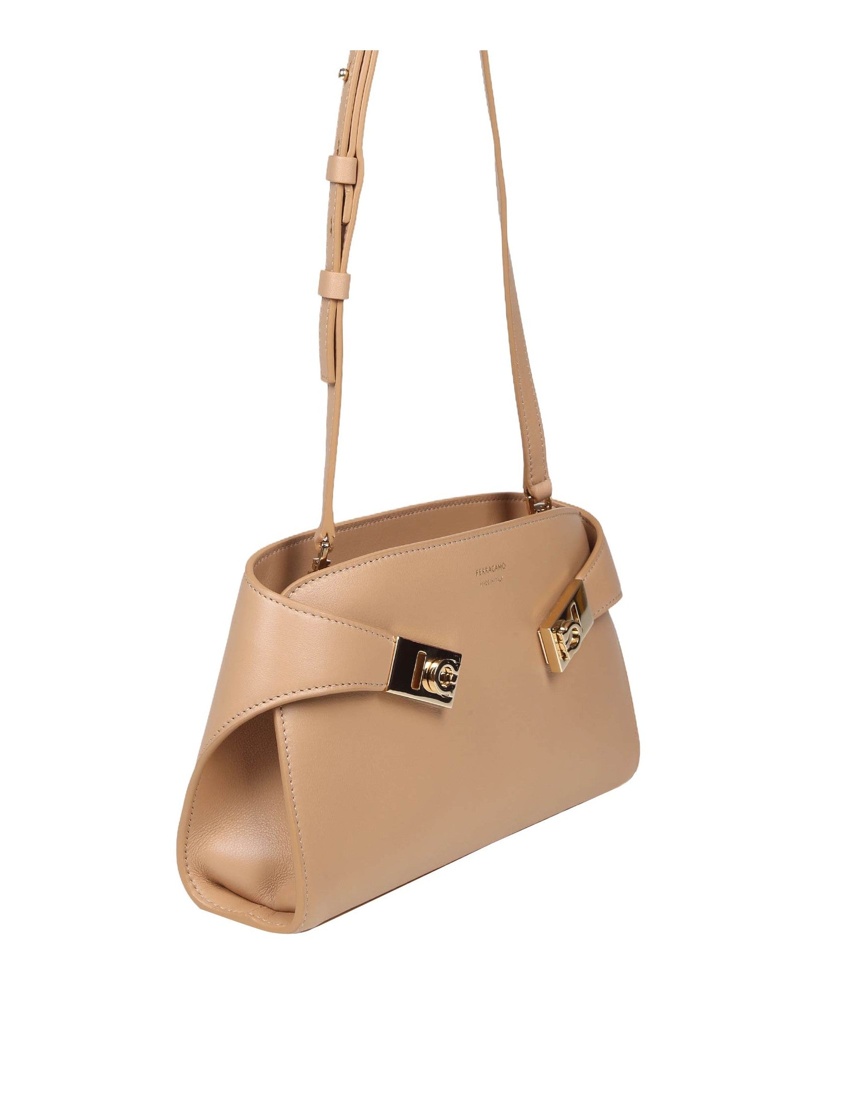 SALVATORE FERRAGAMO-OUTLET-SALE-Handbag BRAUN-ARCHIVIST