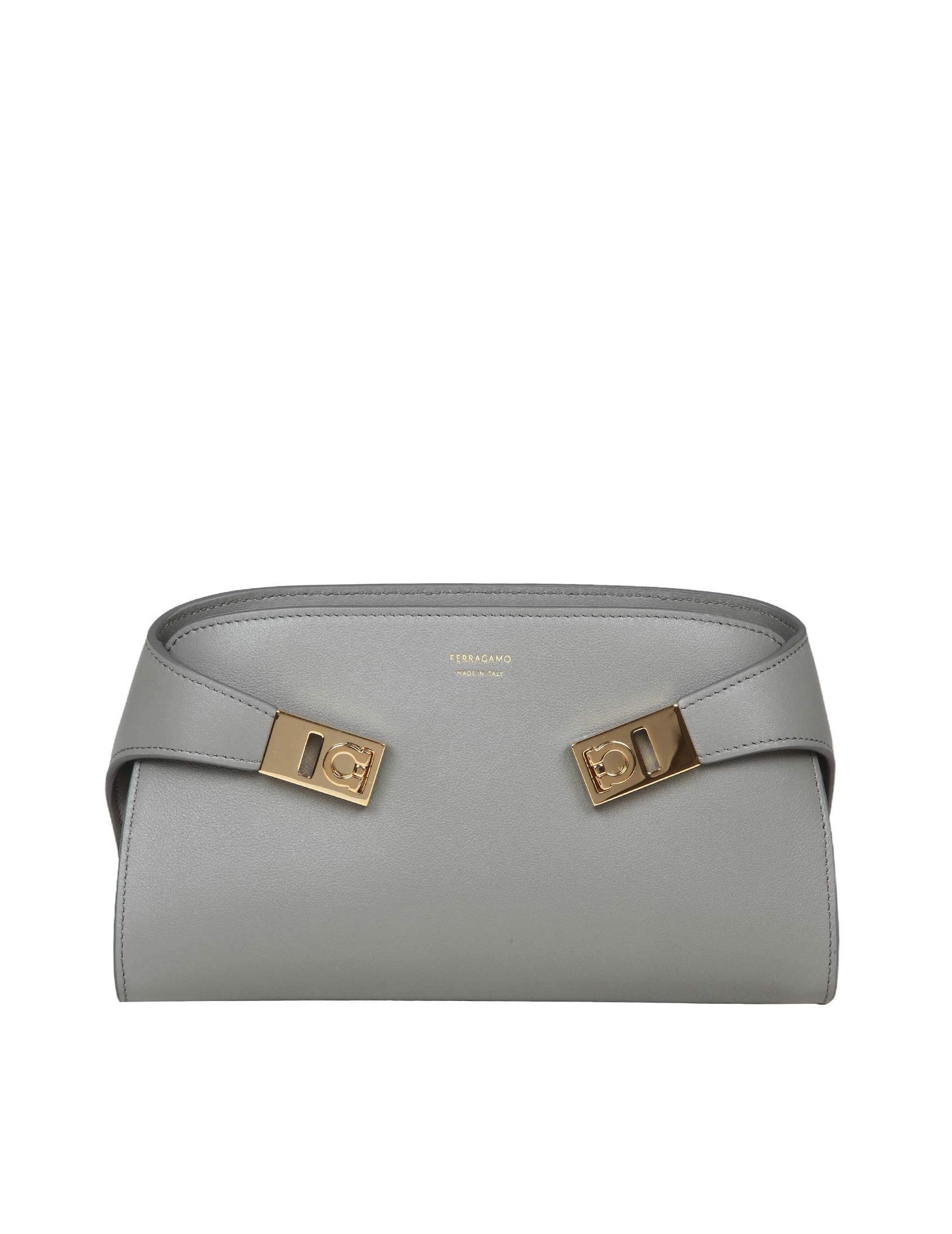 SALVATORE FERRAGAMO-OUTLET-SALE-Handbag GRAU-ARCHIVIST