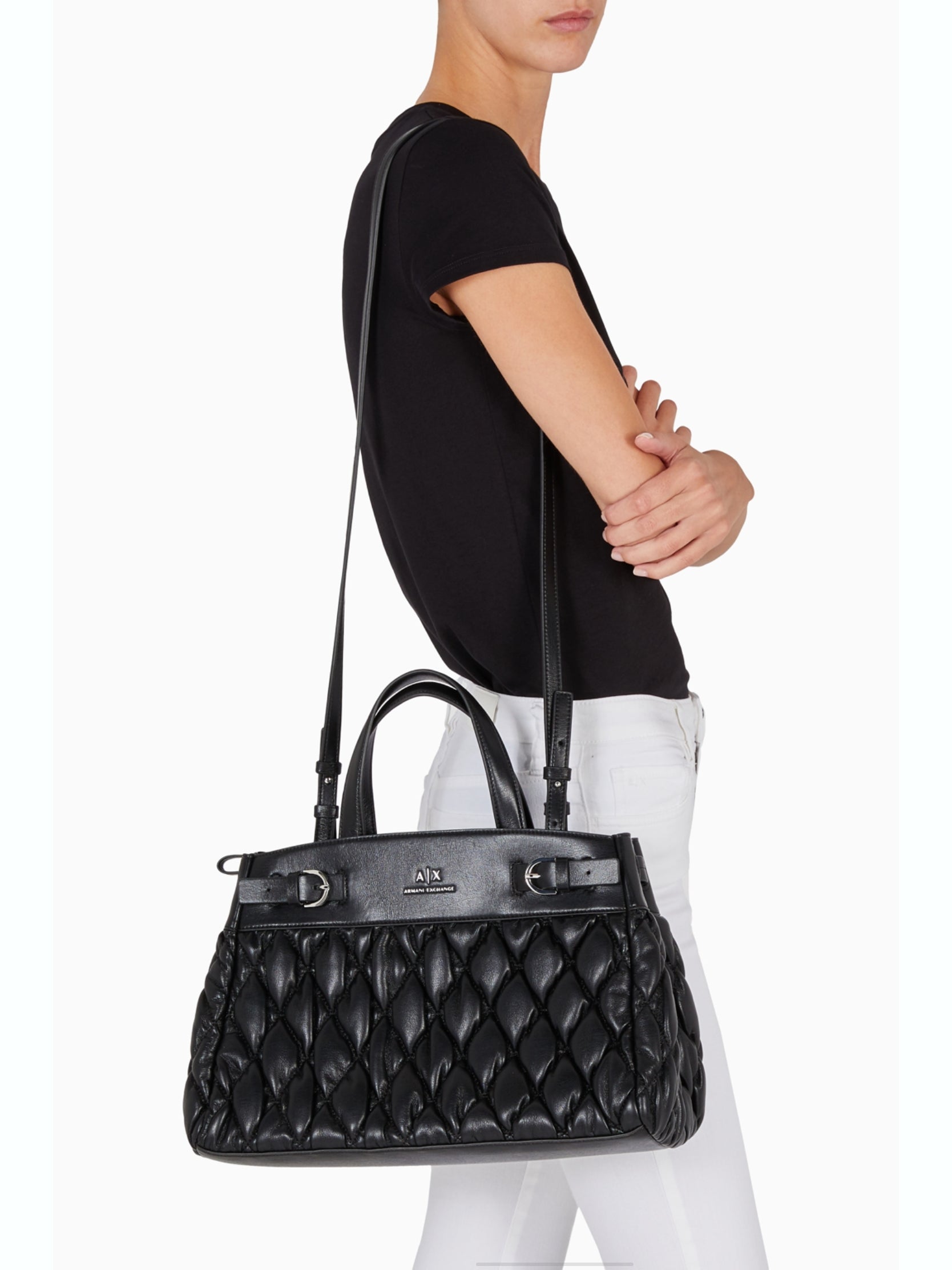 ARMANI EXCHANGE-OUTLET-SALE-Handbag SCHWARZ-ARCHIVIST