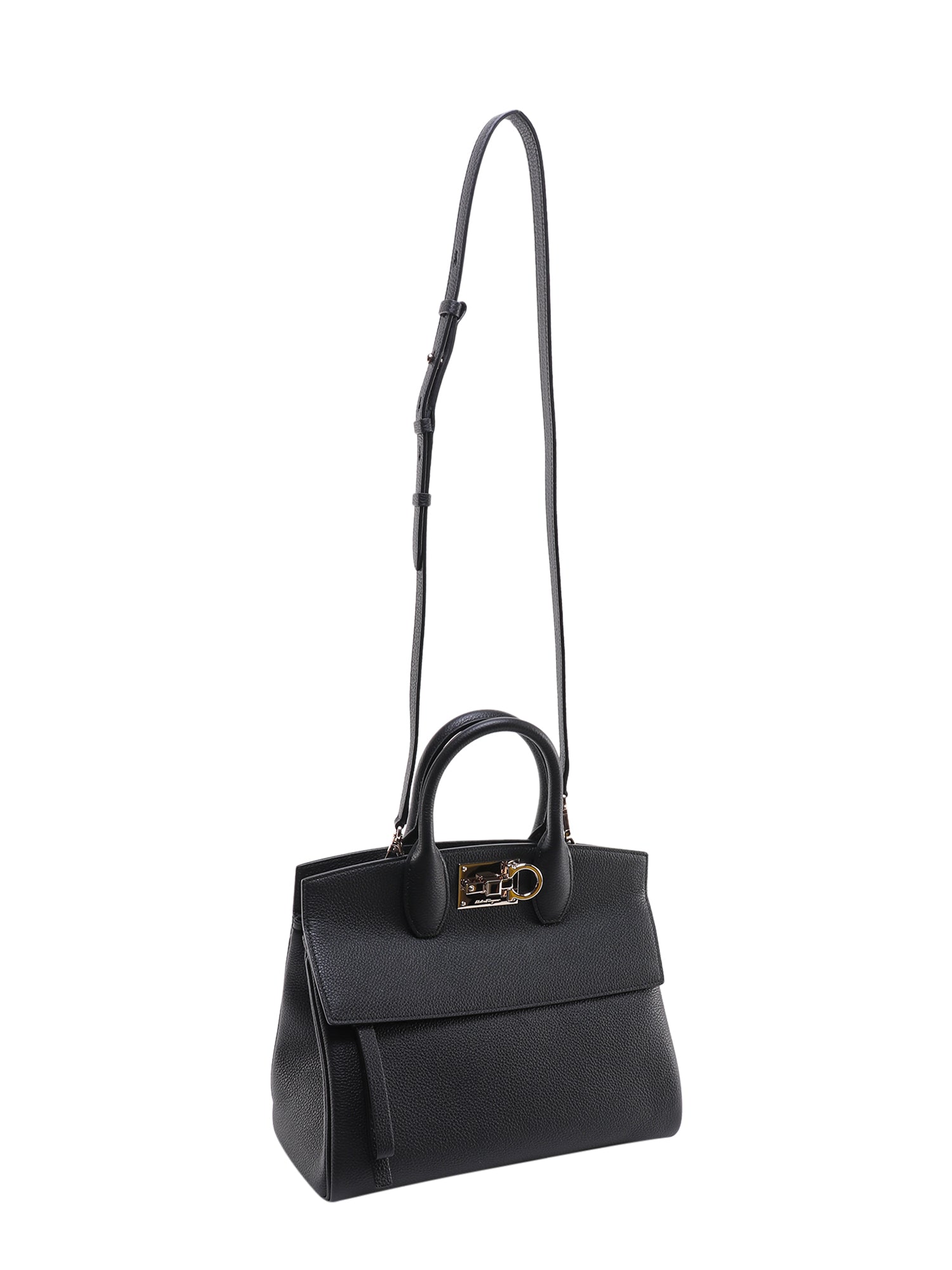 SALVATORE FERRAGAMO-OUTLET-SALE-Handbag SCHWARZ-ARCHIVIST