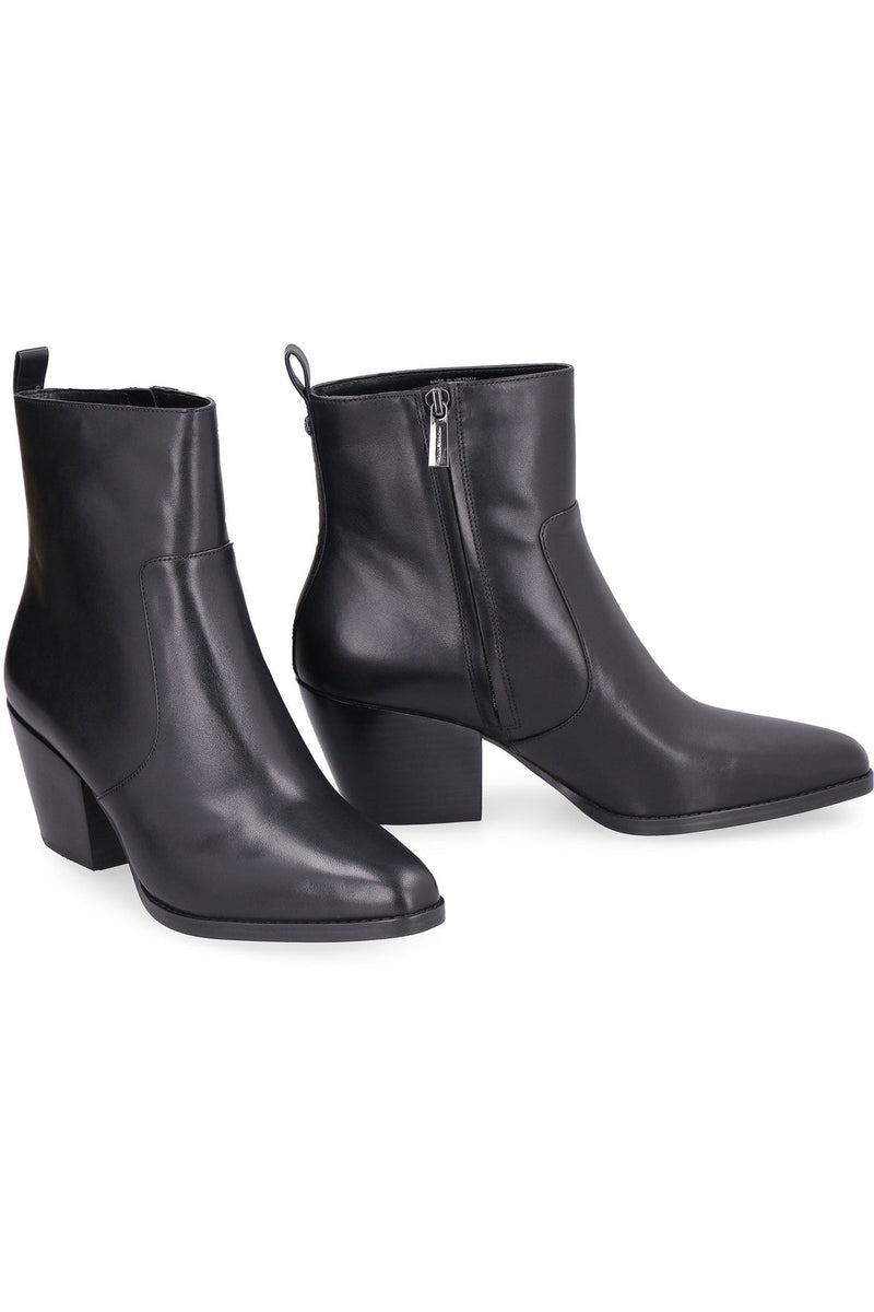 MICHAEL MICHAEL KORS-OUTLET-SALE-Harlow leather ankle boots-ARCHIVIST