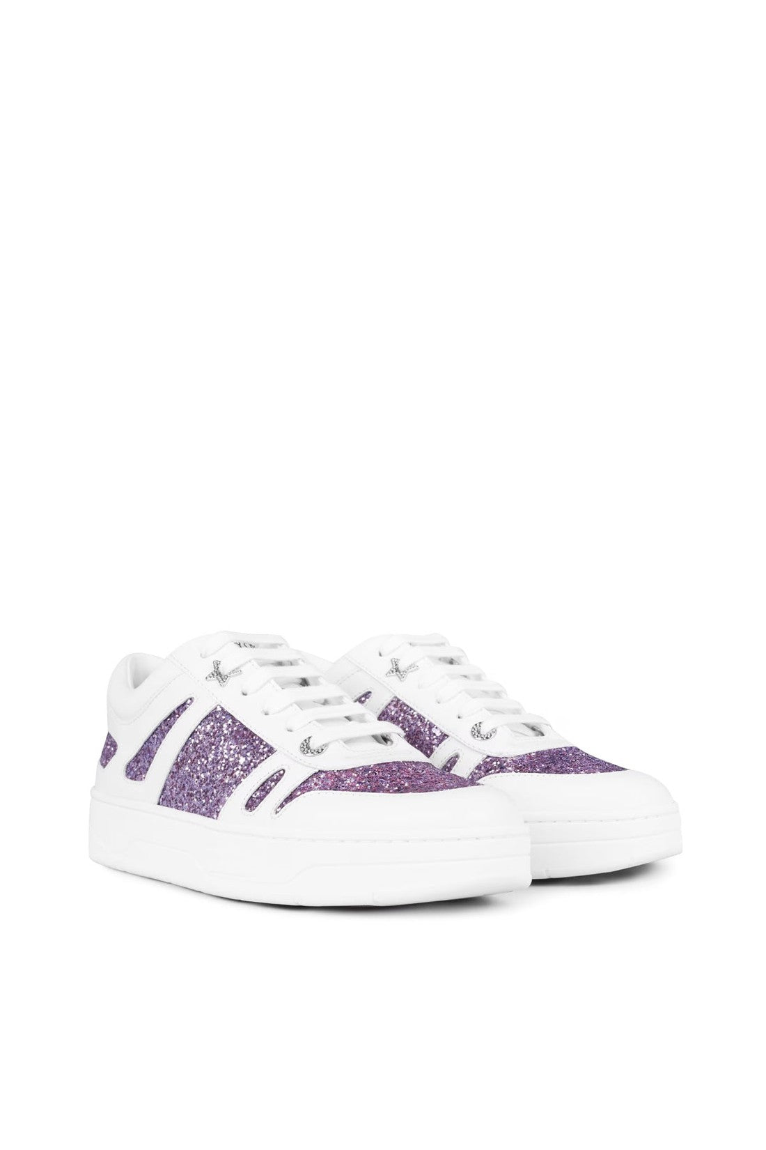 Jimmy Choo-OUTLET-SALE-Hawaii Glitter Sneakers-ARCHIVIST