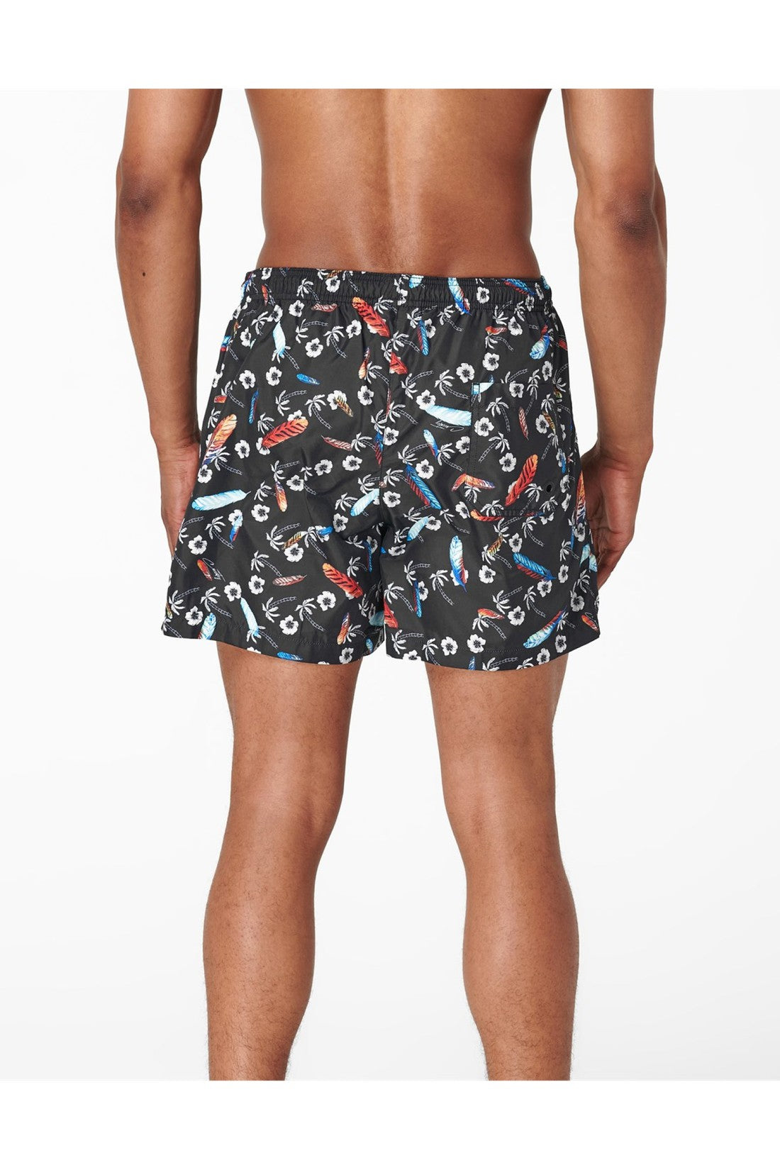 Marcelo Burlon-OUTLET-SALE-Hawaii Print Swim Shorts-ARCHIVIST