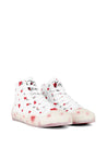 Moschino-OUTLET-SALE-Heart Logo High-Top Sneakers-ARCHIVIST