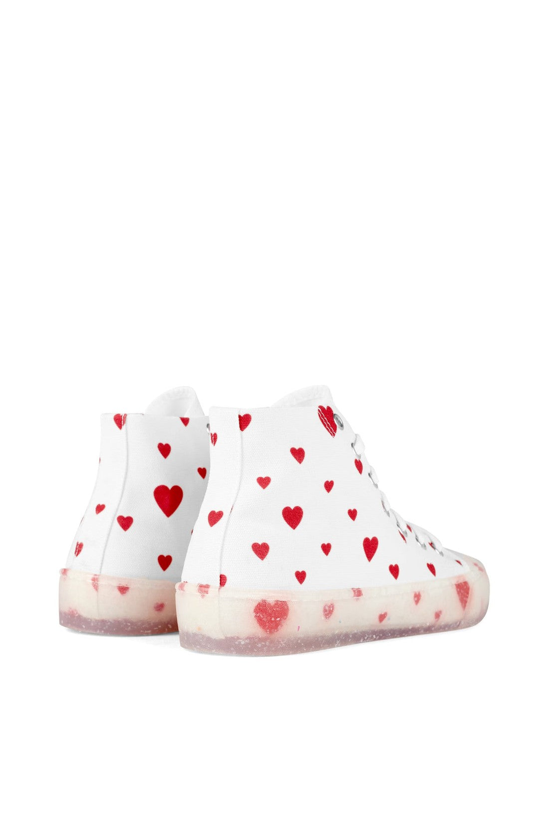 Moschino-OUTLET-SALE-Heart Logo High-Top Sneakers-ARCHIVIST