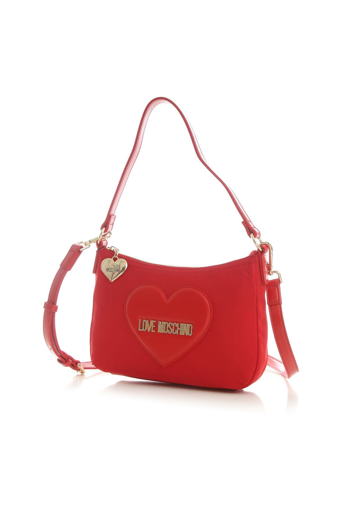 Moschino-OUTLET-SALE-Heart Logo Hobo Shoulder Bag-ARCHIVIST