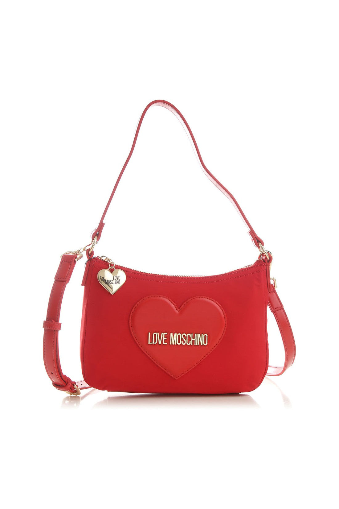 Moschino-OUTLET-SALE-Heart Logo Hobo Shoulder Bag-ARCHIVIST