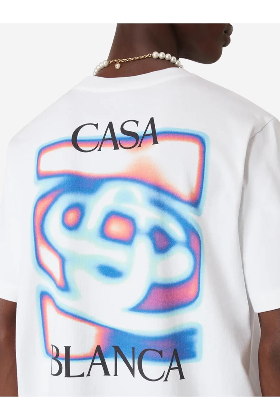 Casablanca-OUTLET-SALE-Heat Map print T-shirt-ARCHIVIST