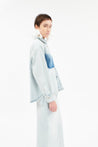 Odeeh-Heavily Bleached Denim Bluse, Horizon-Hemden & Blusen-Black-Deal-Outlet-by-ARCHIVIST