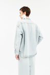 Odeeh-Heavily Bleached Denim Bluse, Horizon-Hemden & Blusen-Black-Deal-Outlet-by-ARCHIVIST