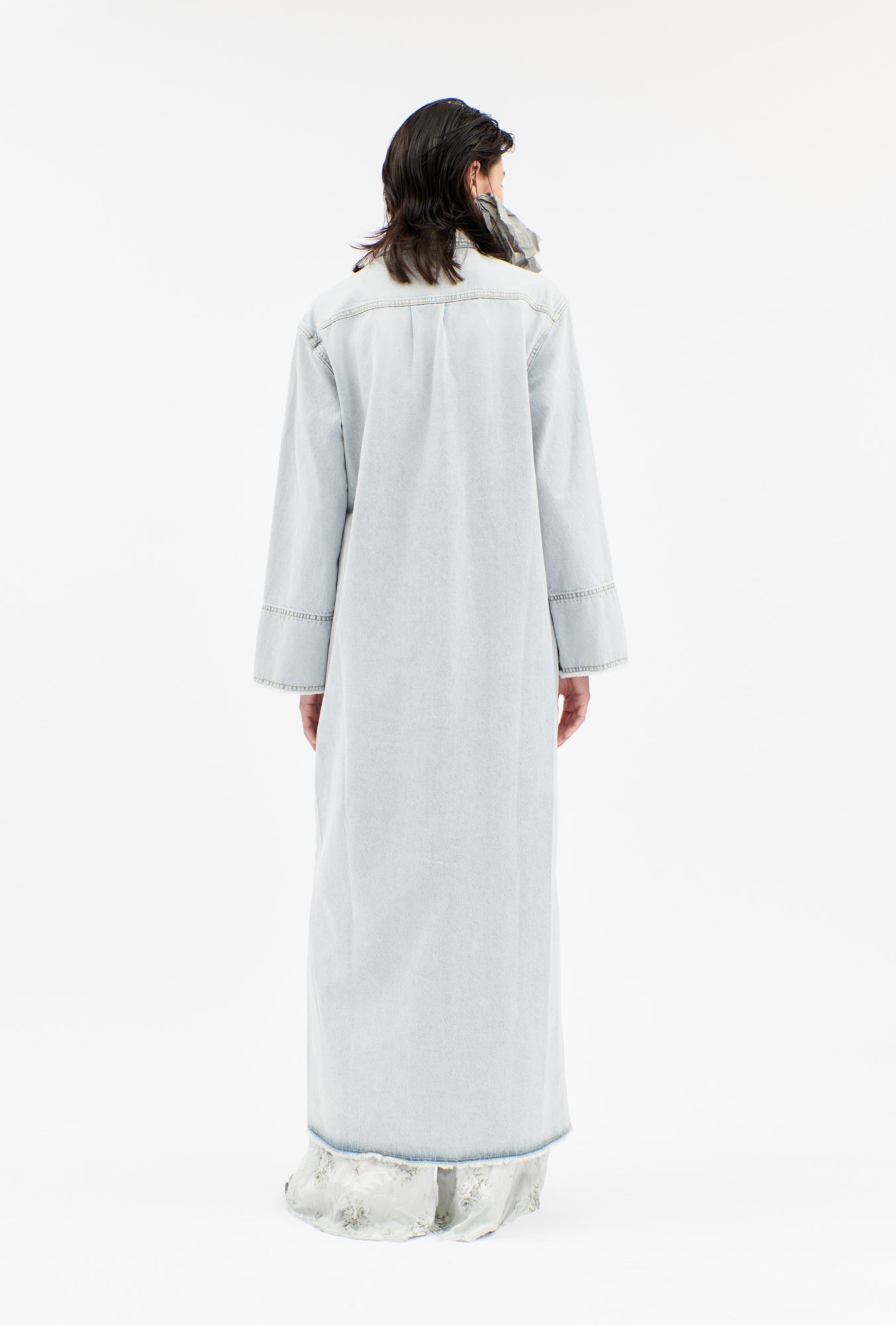 Odeeh-Heavily Bleached Denim Kleid, Horizon-Kleider & Röcke-Black-Deal-Outlet-by-ARCHIVIST