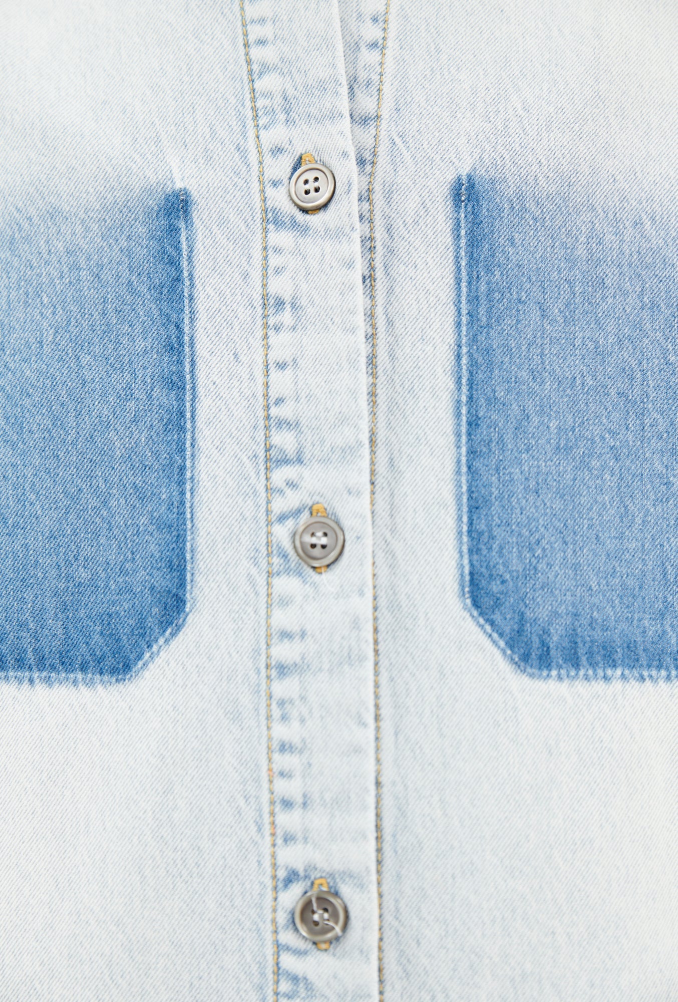 Odeeh-Heavily Bleached Denim Kleid, Horizon-Kleider & Röcke-Black-Deal-Outlet-by-ARCHIVIST