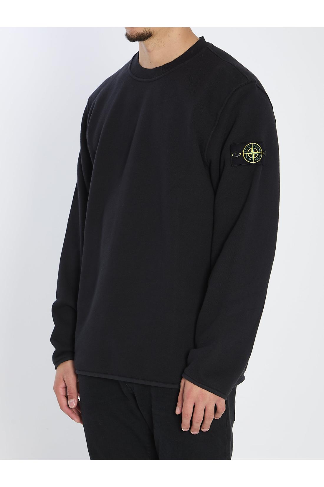 Stone Island-OUTLET-SALE-Heavy cotton crewneck sweatshirt-ARCHIVIST