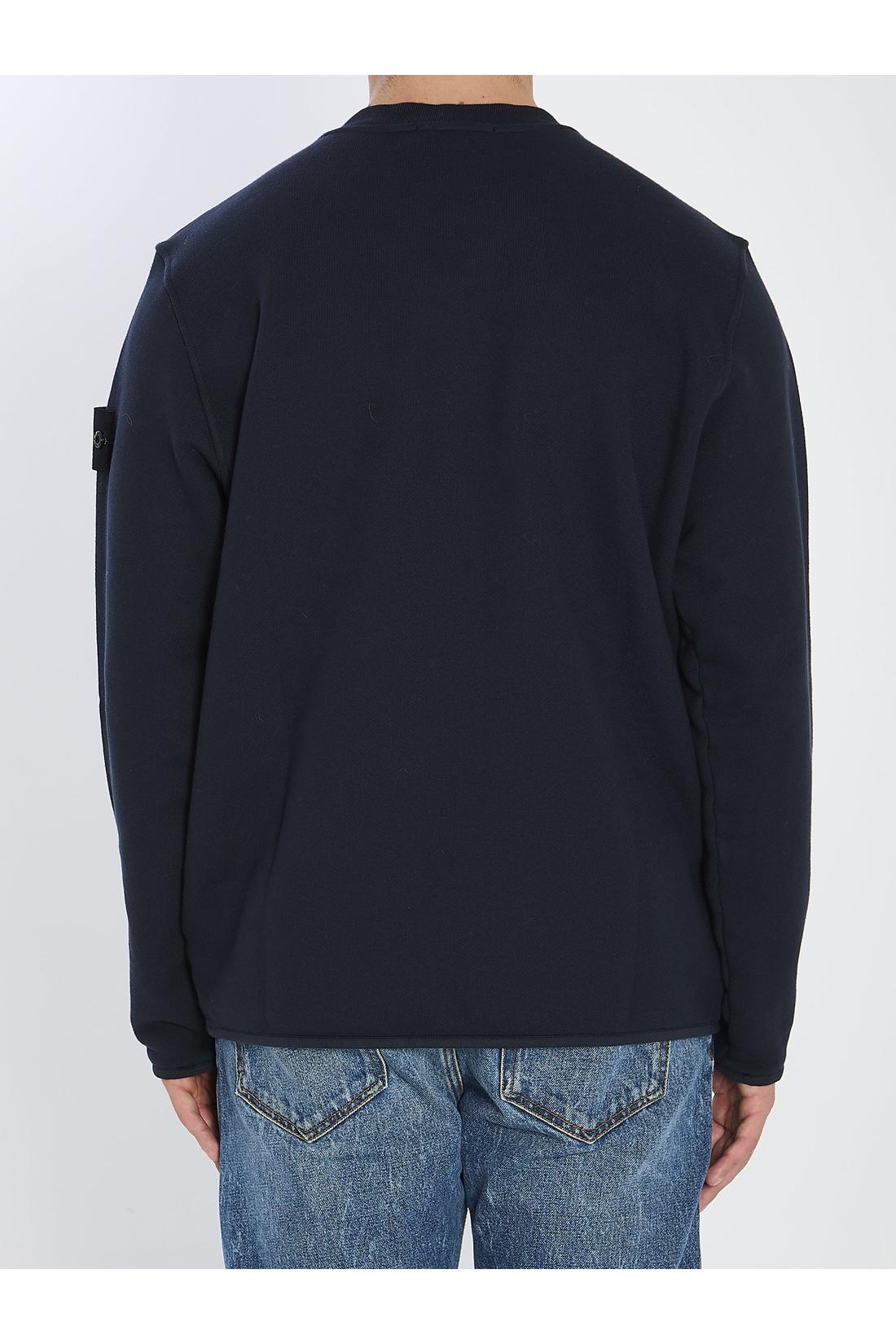 Stone Island-OUTLET-SALE-Heavy cotton crewneck sweatshirt-ARCHIVIST