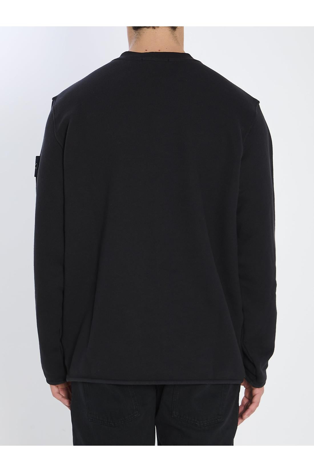 Stone Island-OUTLET-SALE-Heavy cotton crewneck sweatshirt-ARCHIVIST