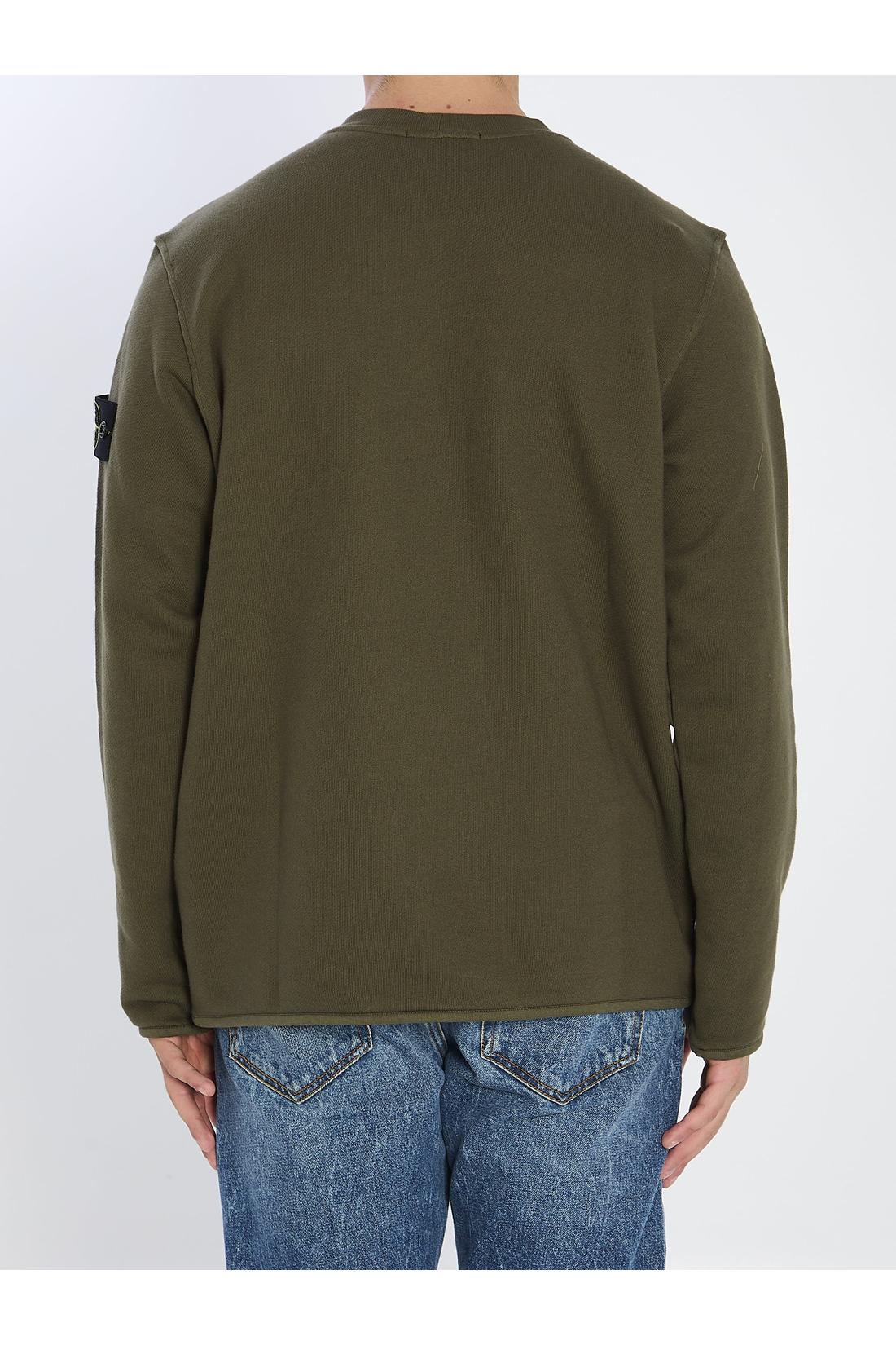 Stone Island-OUTLET-SALE-Heavy cotton crewneck sweatshirt-ARCHIVIST