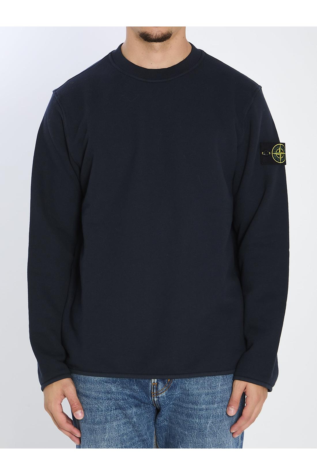 Stone Island-OUTLET-SALE-Heavy cotton crewneck sweatshirt-ARCHIVIST
