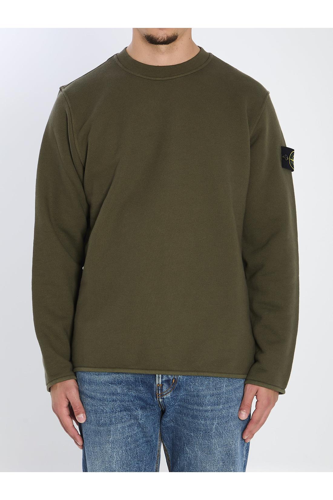 Stone Island-OUTLET-SALE-Heavy cotton crewneck sweatshirt-ARCHIVIST