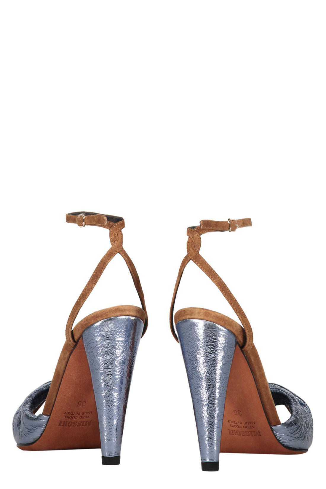 Missoni-OUTLET-SALE-Heeled leather sandals-ARCHIVIST