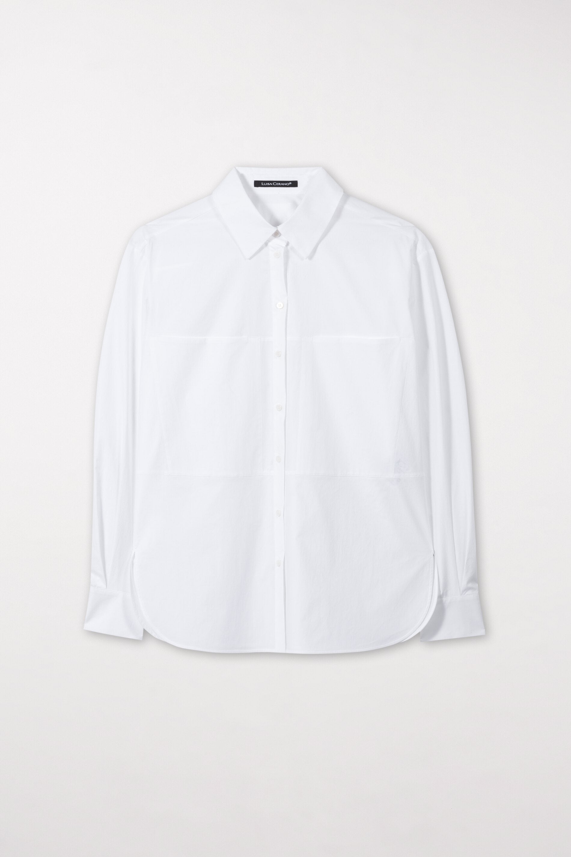 LUISA-CERANO-OUTLET-SALE-Hemd aus Popeline-Stretch-ARCHIVIST