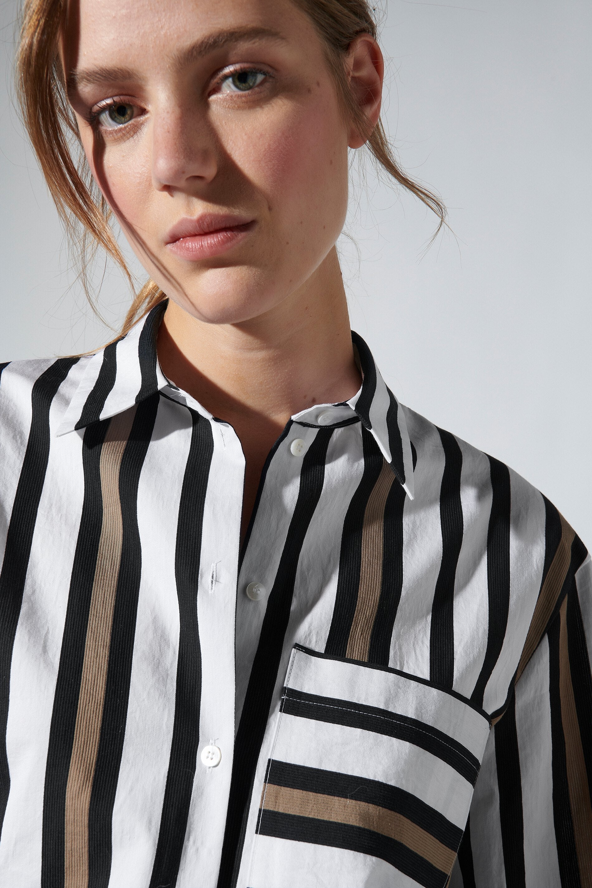 LUISA CERANO-OUTLET-SALE-Hemd mit Fancy-Stripe-Blusen-by-ARCHIVIST