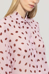 Luisa Cerano-Hemdbluse mit Lips-Print-Hemden & Blusen-Black-Deal-Outlet-by-ARCHIVIST