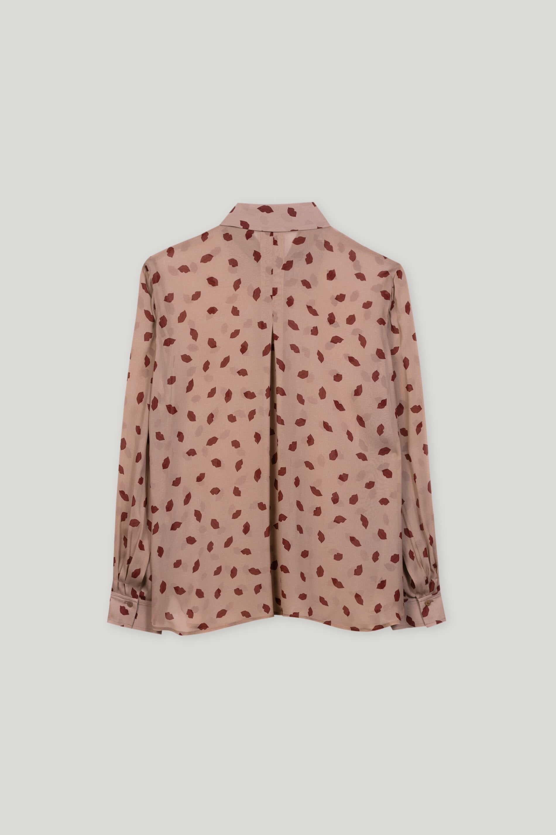 Luisa Cerano-Hemdbluse mit Lips-Print-Hemden & Blusen-Black-Deal-Outlet-by-ARCHIVIST