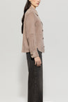 Luisa Cerano-Hemdjacke aus Veloursleder-Jacken & Mäntel-Black-Deal-Outlet-by-ARCHIVIST