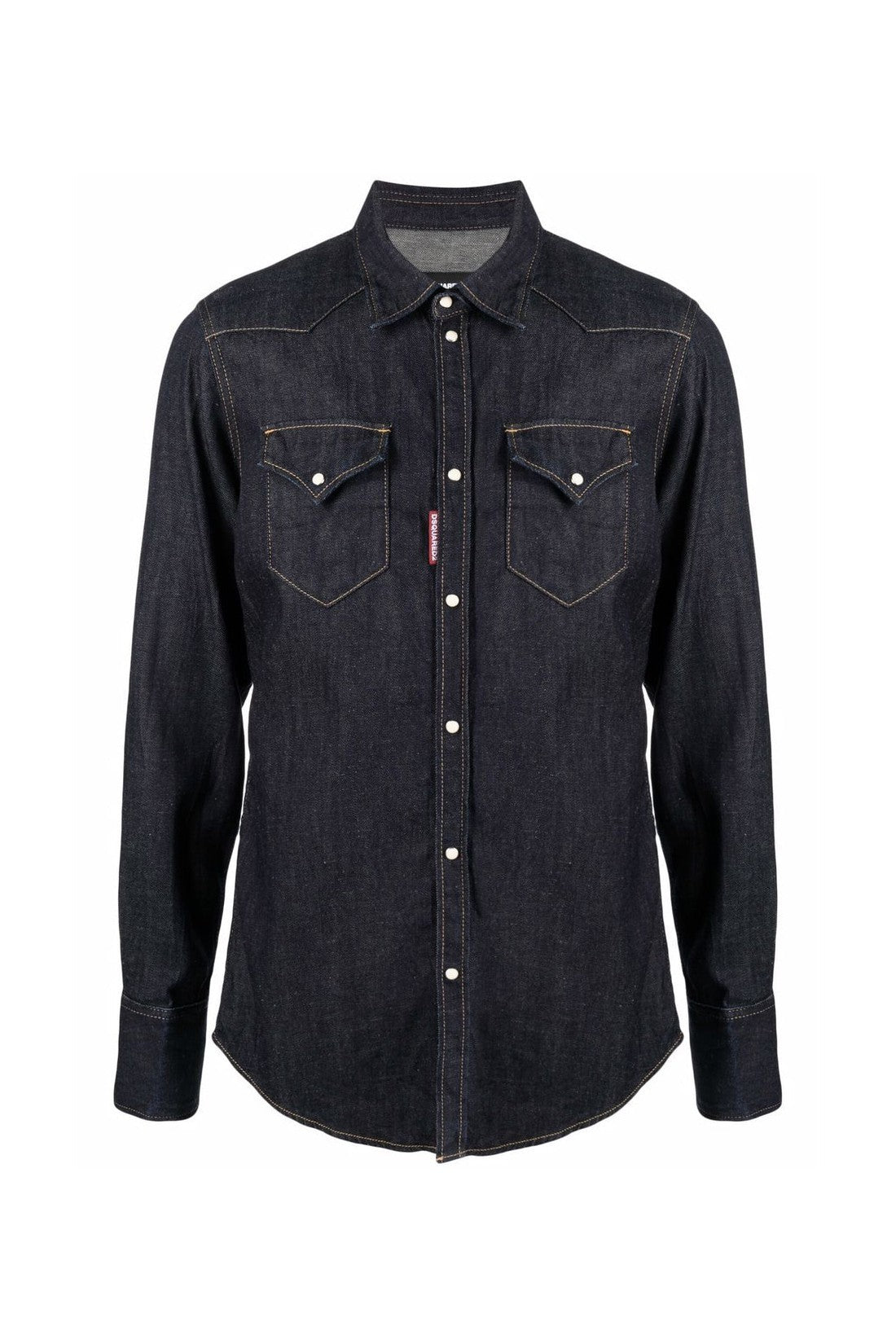 Dsquared2-OUTLET-SALE-Hemp Western Denim Shirt-ARCHIVIST