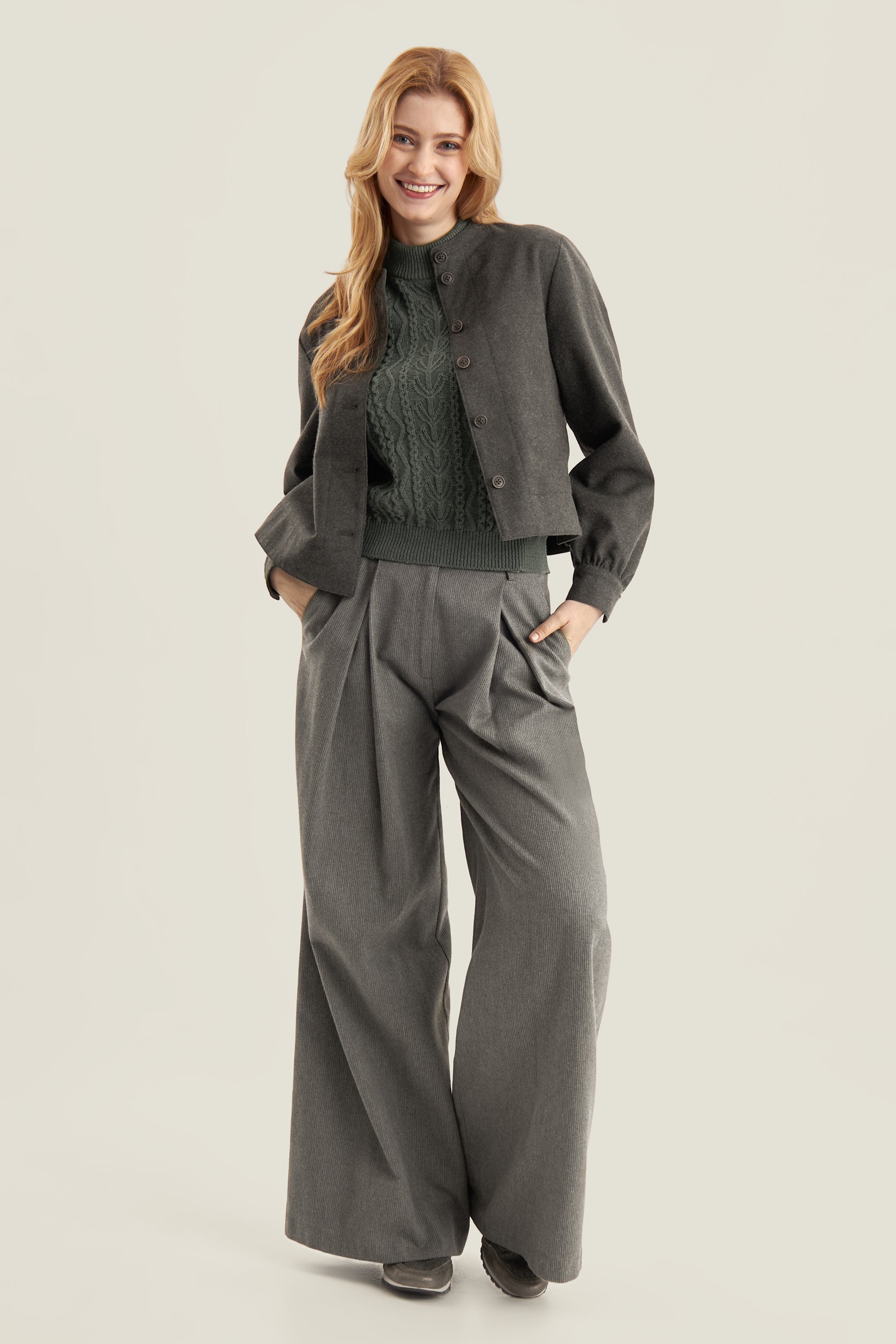 Damen Hose Henrike-Hosen-Felicitas-OUTLET-XS-olive/asche-ARCHIVIST-ARCHIVE-SALE