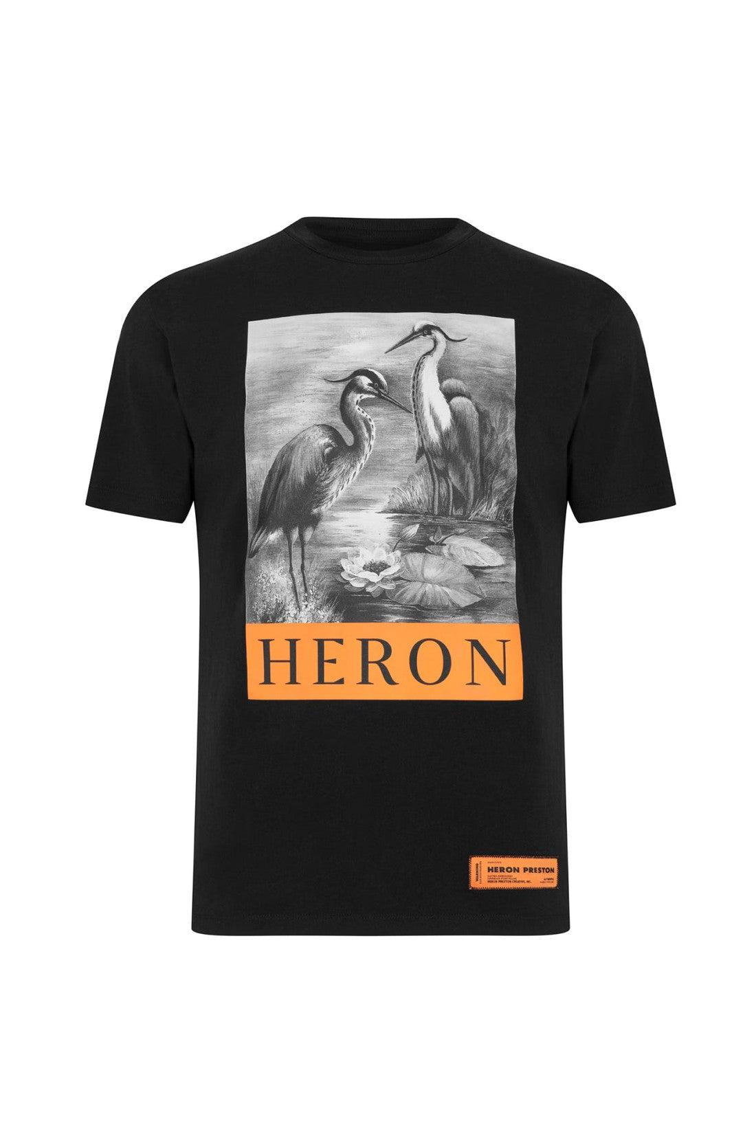 Heron Preston-OUTLET-SALE-Heron Oversize Logo T-Shirt-ARCHIVIST