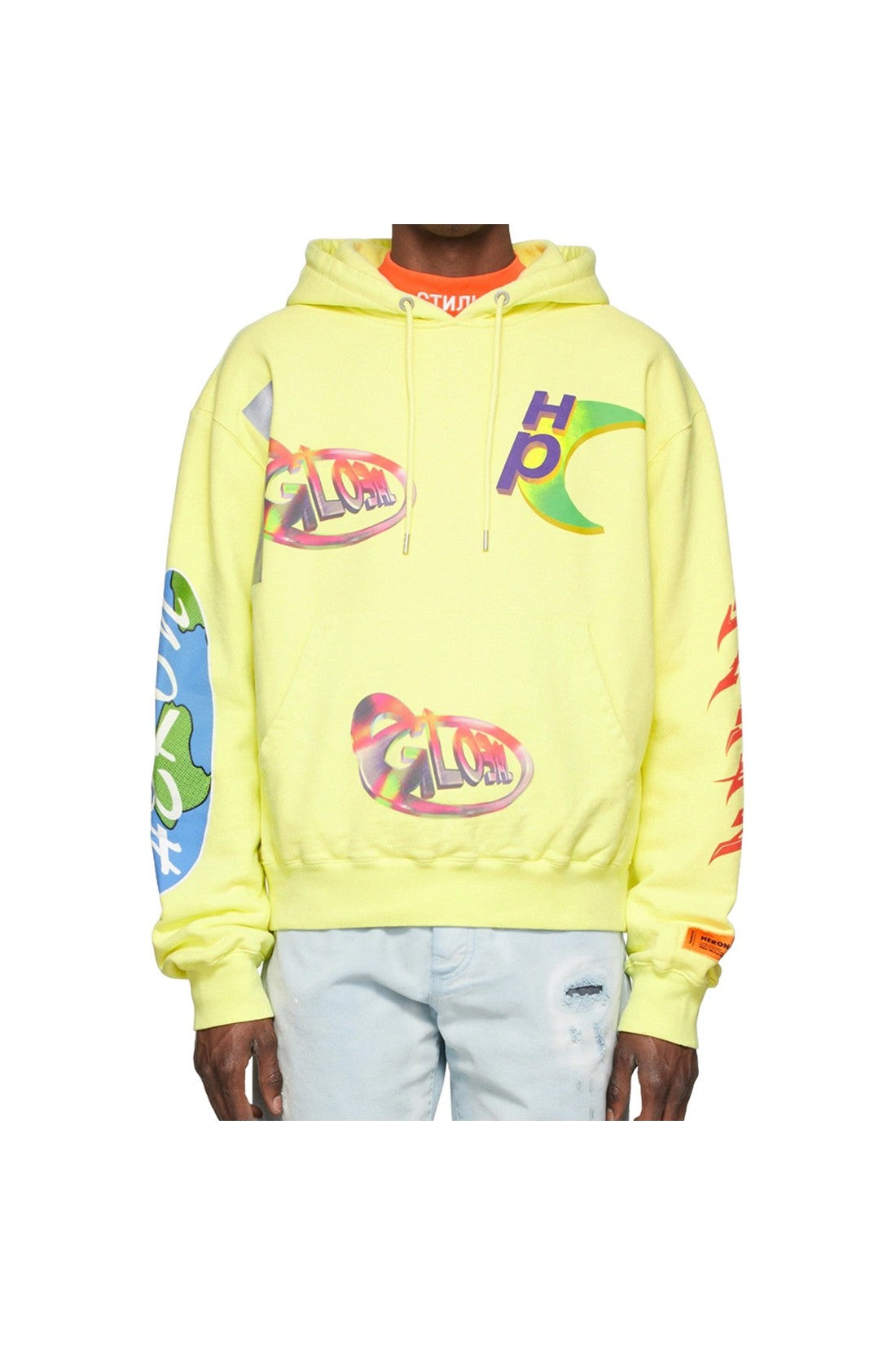 Heron Preston-OUTLET-SALE-Heron Preston Cotton Hooded Sweatshirt-ARCHIVIST