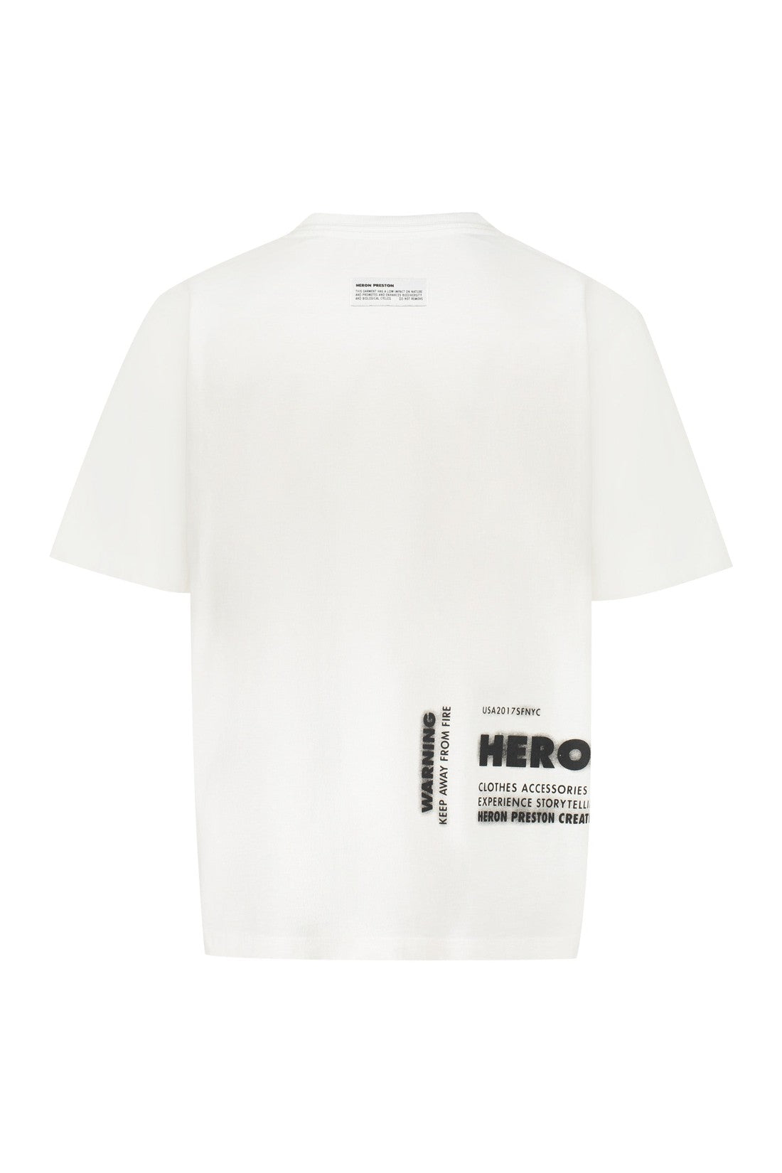 Heron Preston-OUTLET-SALE-Heron Preston x Cat printed cotton T-shirt-ARCHIVIST