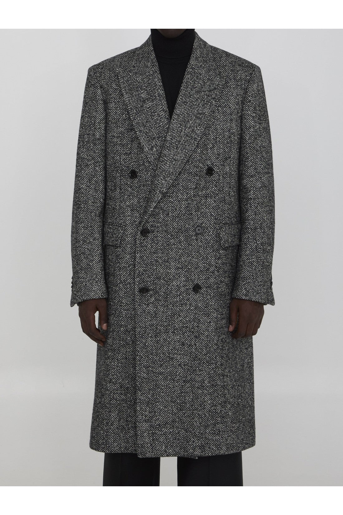 LARDINI-OUTLET-SALE-Herringbone coat-ARCHIVIST