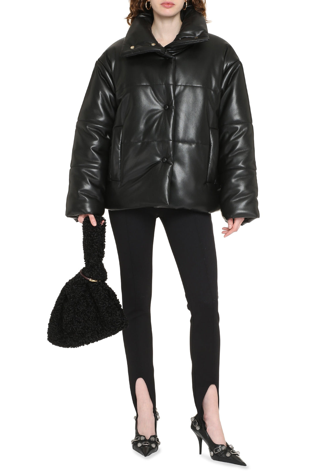Nanushka-OUTLET-SALE-Hide faux leather down jacket-ARCHIVIST
