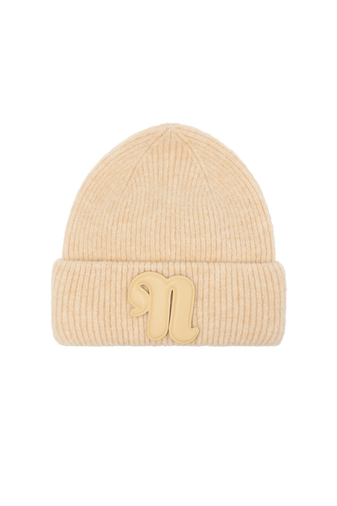 Nanushka-OUTLET-SALE-Higgins Logo Fluffy Knit Beanie-ARCHIVIST