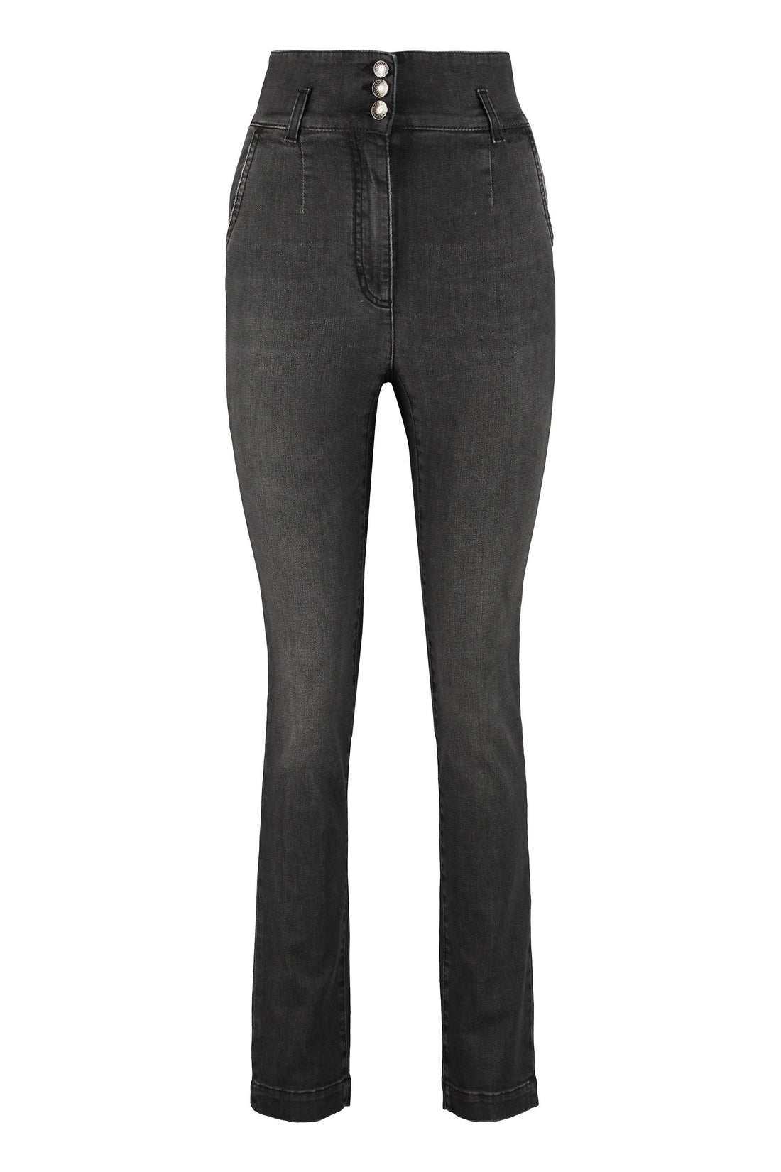 Dolce & Gabbana-OUTLET-SALE-High-rise slim fit jeans-ARCHIVIST