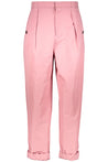 Bottega Veneta-OUTLET-SALE-High-waist tapered-fit trousers-ARCHIVIST