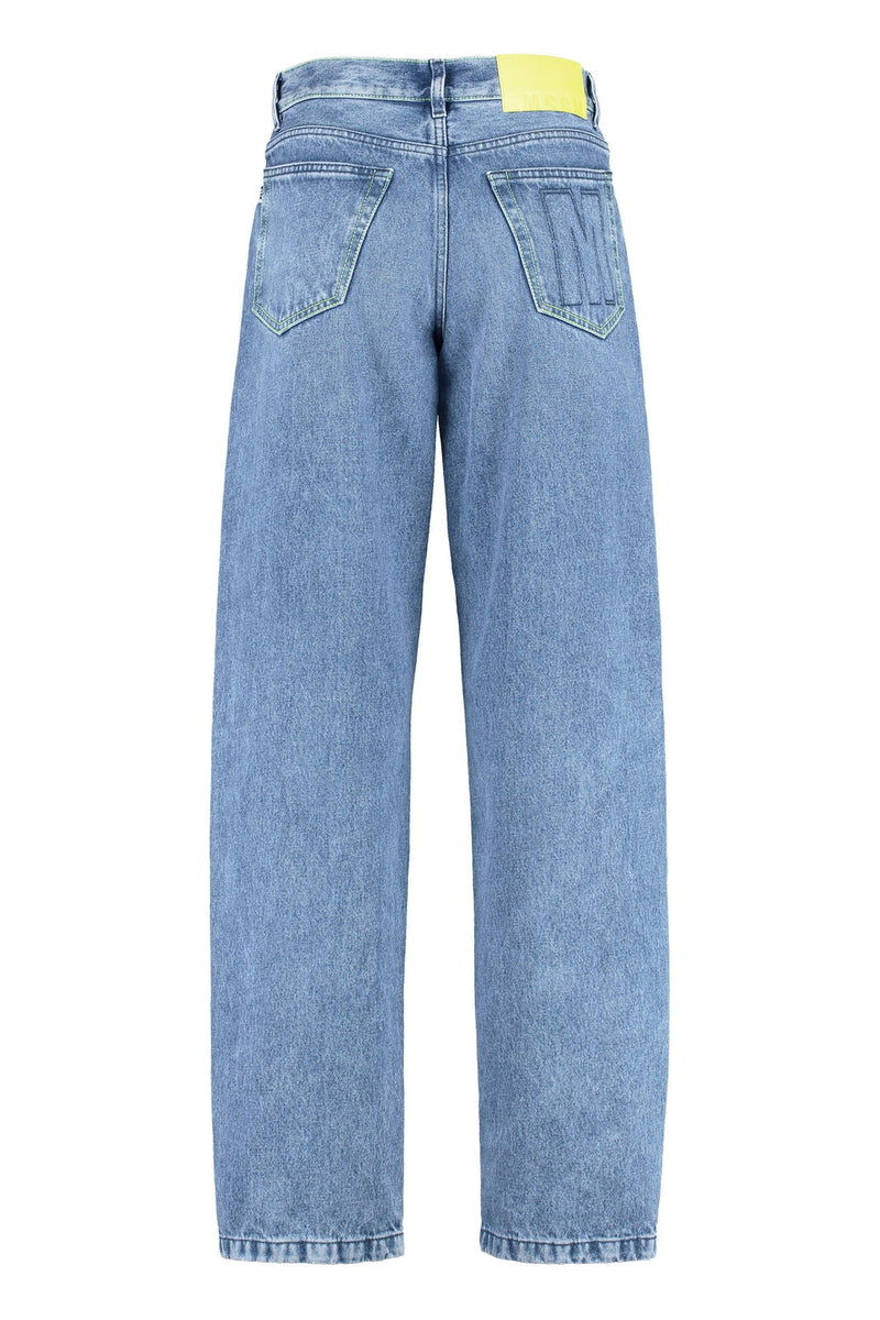 MSGM-OUTLET-SALE-High-waist wide-leg jeans-ARCHIVIST