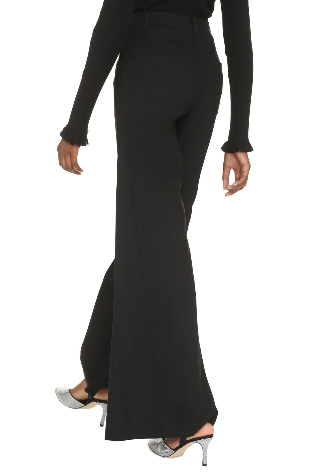 Boutique Moschino-OUTLET-SALE-High-waist wide-leg trousers-ARCHIVIST