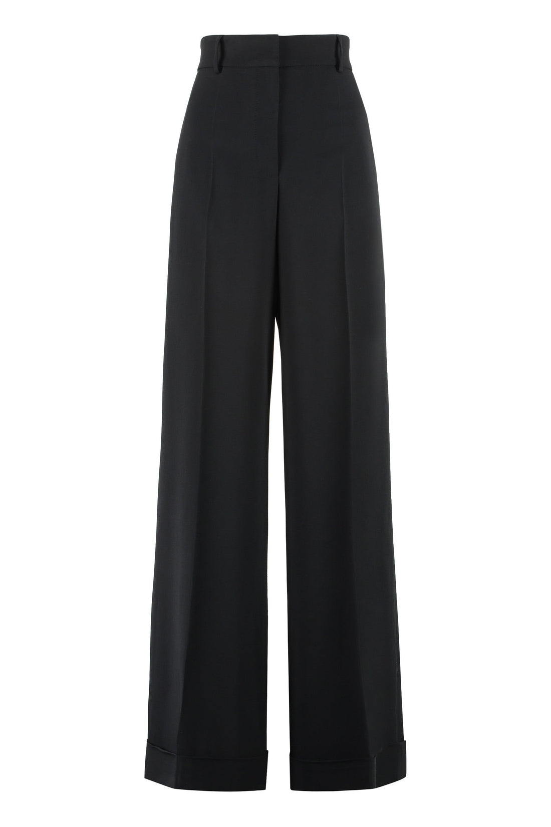 Moschino-OUTLET-SALE-High-waist wide-leg trousers-ARCHIVIST
